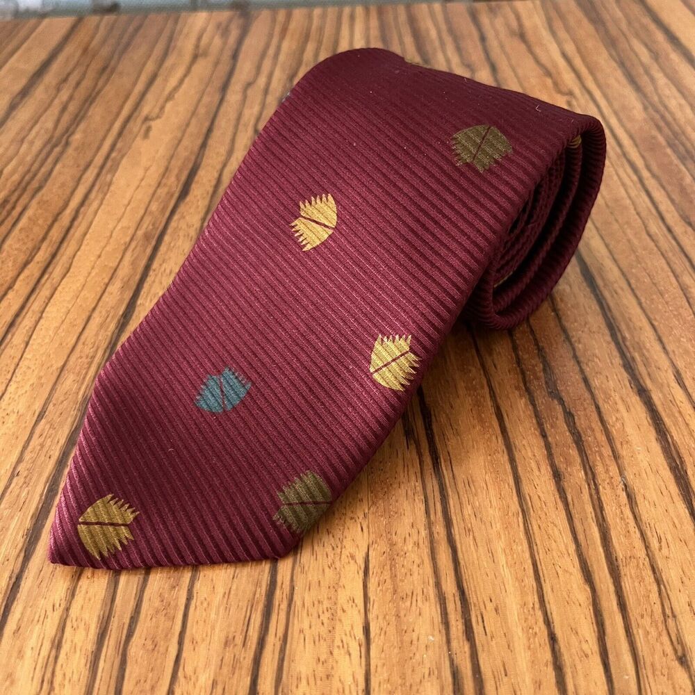 Vintage Giorgio Armani Neck Tie Plum 100% Silk Made Italy